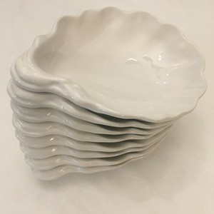 Pottery Barn White Oyster Dishes Set Of 8 Dishwasher