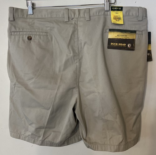New DUCK HEAD Khaki 7.5” Pleated Chino Shorts 42 NWT - Picture 4 of 6