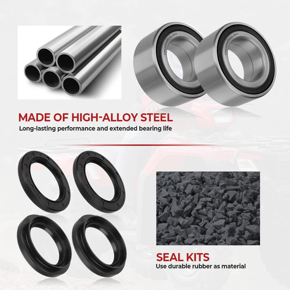 Front Wheel Bearings Seals Kit for Honda TRX500FA/FGA/FPA Foreman Rubicon 500 - Image 3 of 4