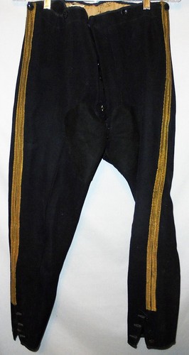 1800's -British Army- Vintage Victorian Officer's Military Uniform Cavalry Pants