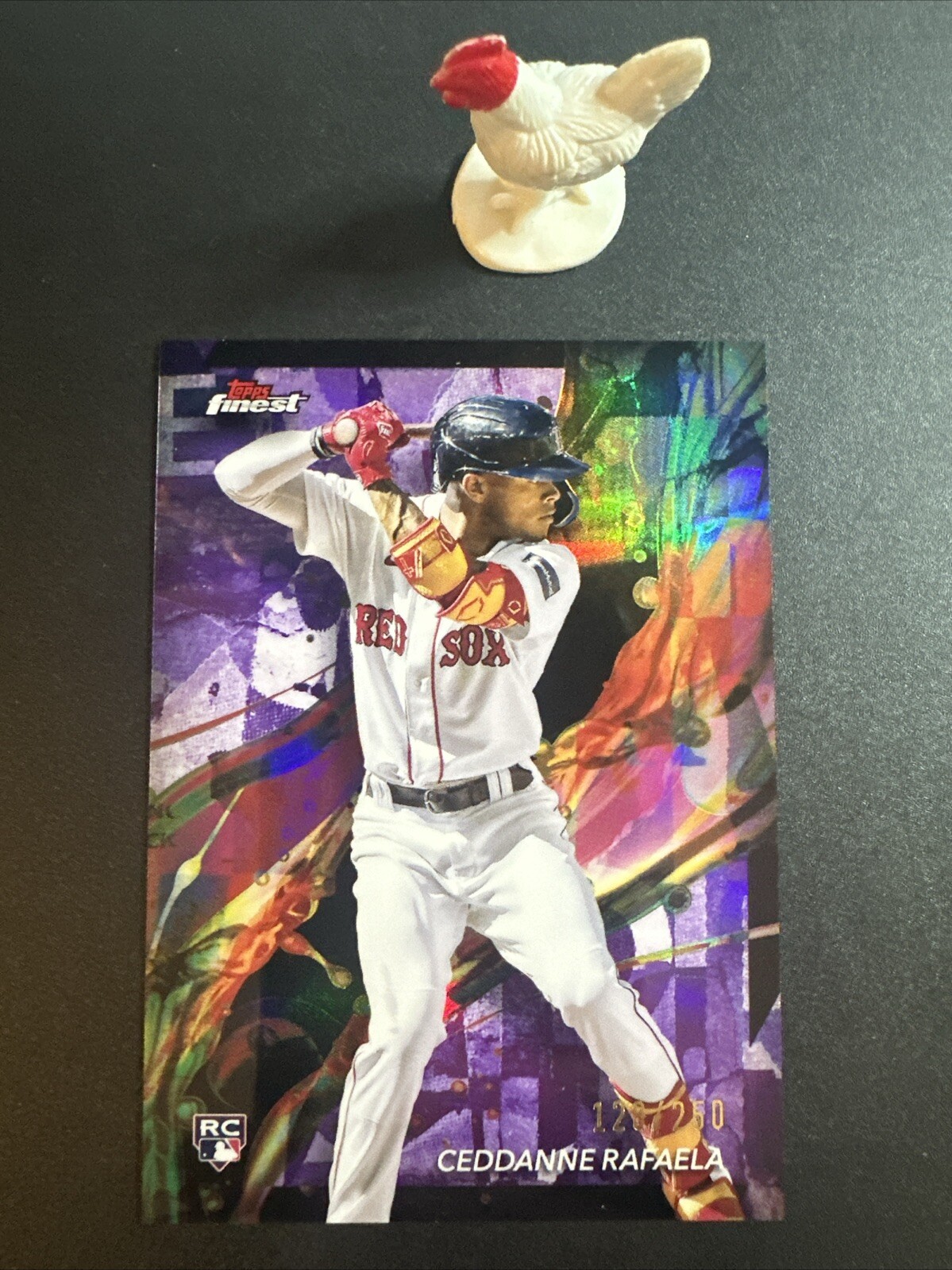 2024 Topps Finest Baseball Ceddanne Rafaela Common RC Purple /250 #18 Red Sox