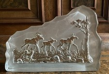 Glasbild Bild Glas Skulptur Motiv ELCH gro&szlig; Skandinavien #28