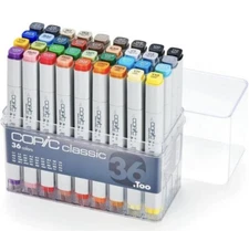 Copic Classic Markers 36-Piece Basic Set