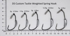 Weighted Offset Worm Hooks w/ Twist lock