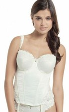 Panache Women's Ivory Serenity Padded Strapless Basque, 36F