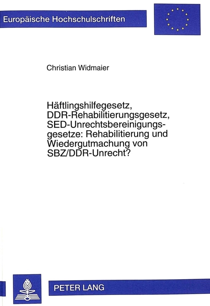 Christian Widmaier | Häftlingshilfegesetz,