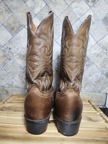 Laredo Paris 4242 Men's Brown Leather Western Cowboy Boots Size 11.5 D - Picture 4 of 12