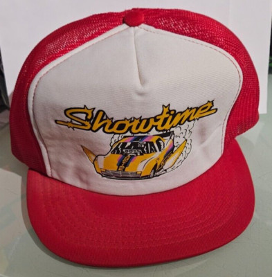 vintage ya young an SHOWTIME FUNNY CAR tom hoover  mesh trucker snapback cap hat