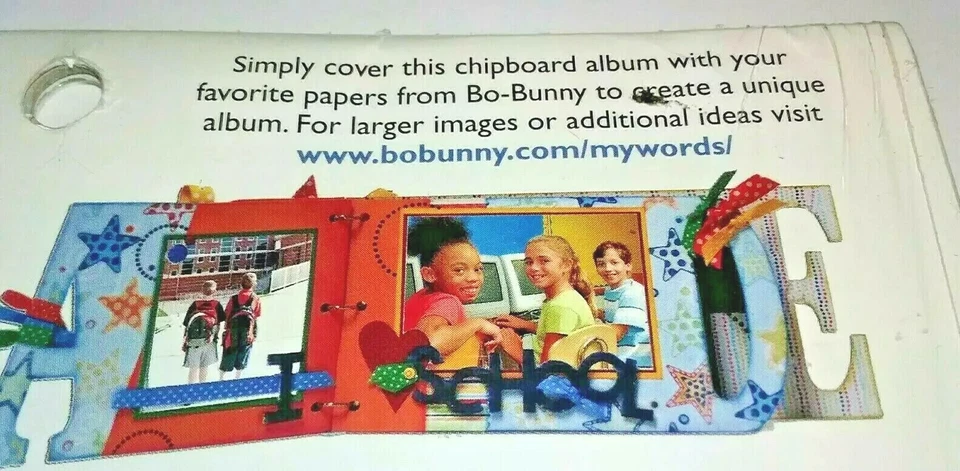 Álbum de recortes de aglomerado de formatura Bo Bunny Press grau ou grau 6" X 12" - Imagem 4 de 4