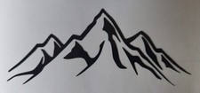 MOUNTAIN RANGE VINYL DECAL CARAVAN CAR CAMPERVAN TRUCK WINDOWS ETC