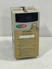 USED - MITSUBISHI TRANSISTORIZED INVERTER E500 FR-E520S-0.1k 1/8 HORSEPOWER