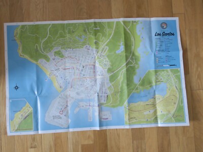 GRAND THEFT AUTO V GTA 5 Sony PlayStation 3 PS3 Complete w/ Map