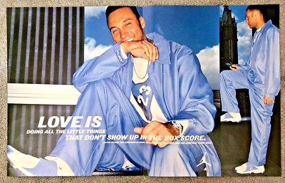 2002 Derek Jeter Print Ad 19''x12'' Jumpman Turn2 Shoes Air Jordan New York Yankee