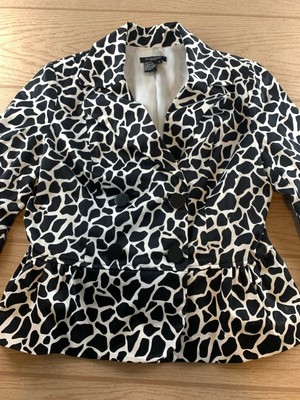 sandro leopard print coat
