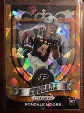 2021 Panini Prizm Draft Picks Crusade Orange Ice Rondale Moore RC #171 Purdue
