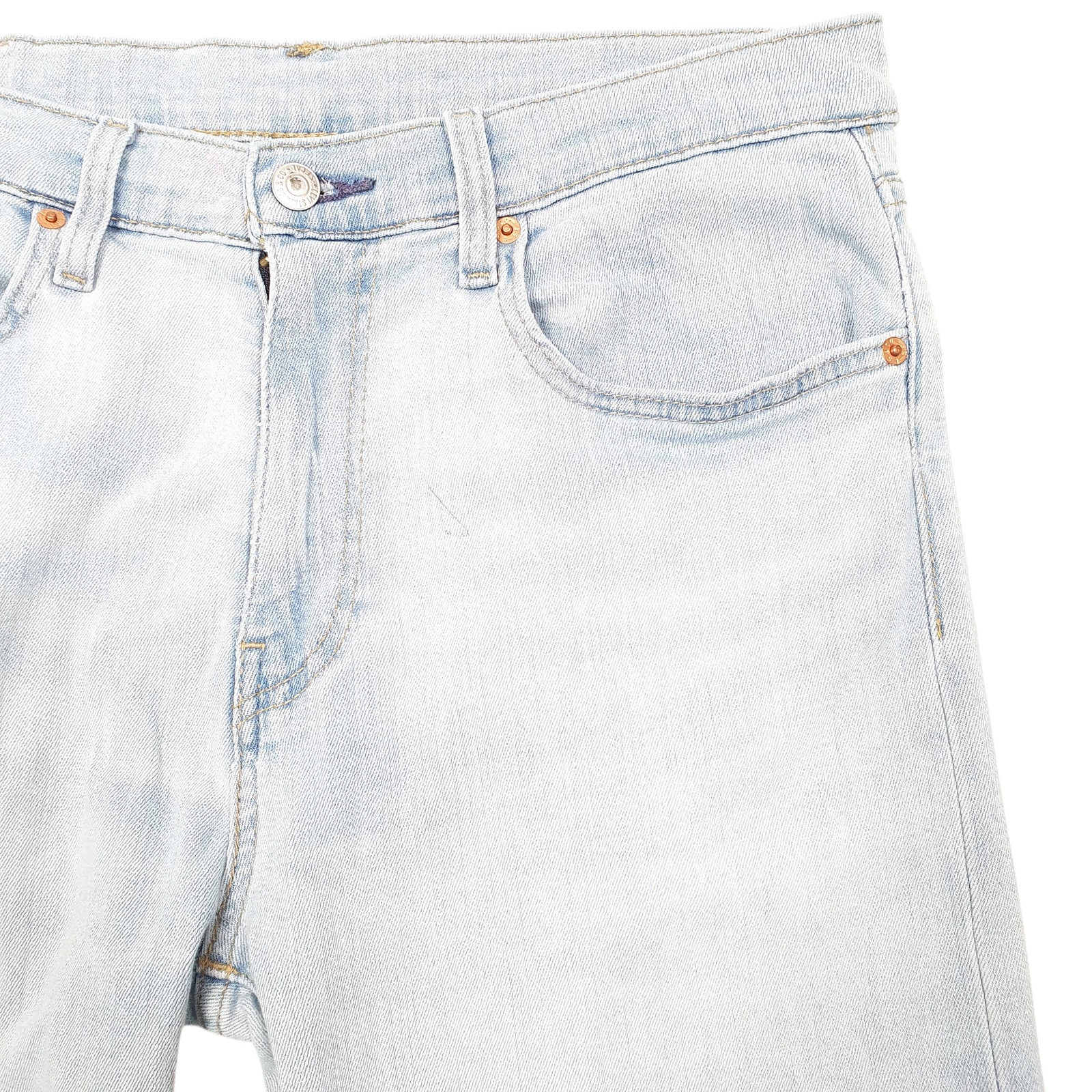 LEVIS 512 Jeans Slim Tapered Fit Blue Denim Trousers Mens Stretch W34 L32 image 4