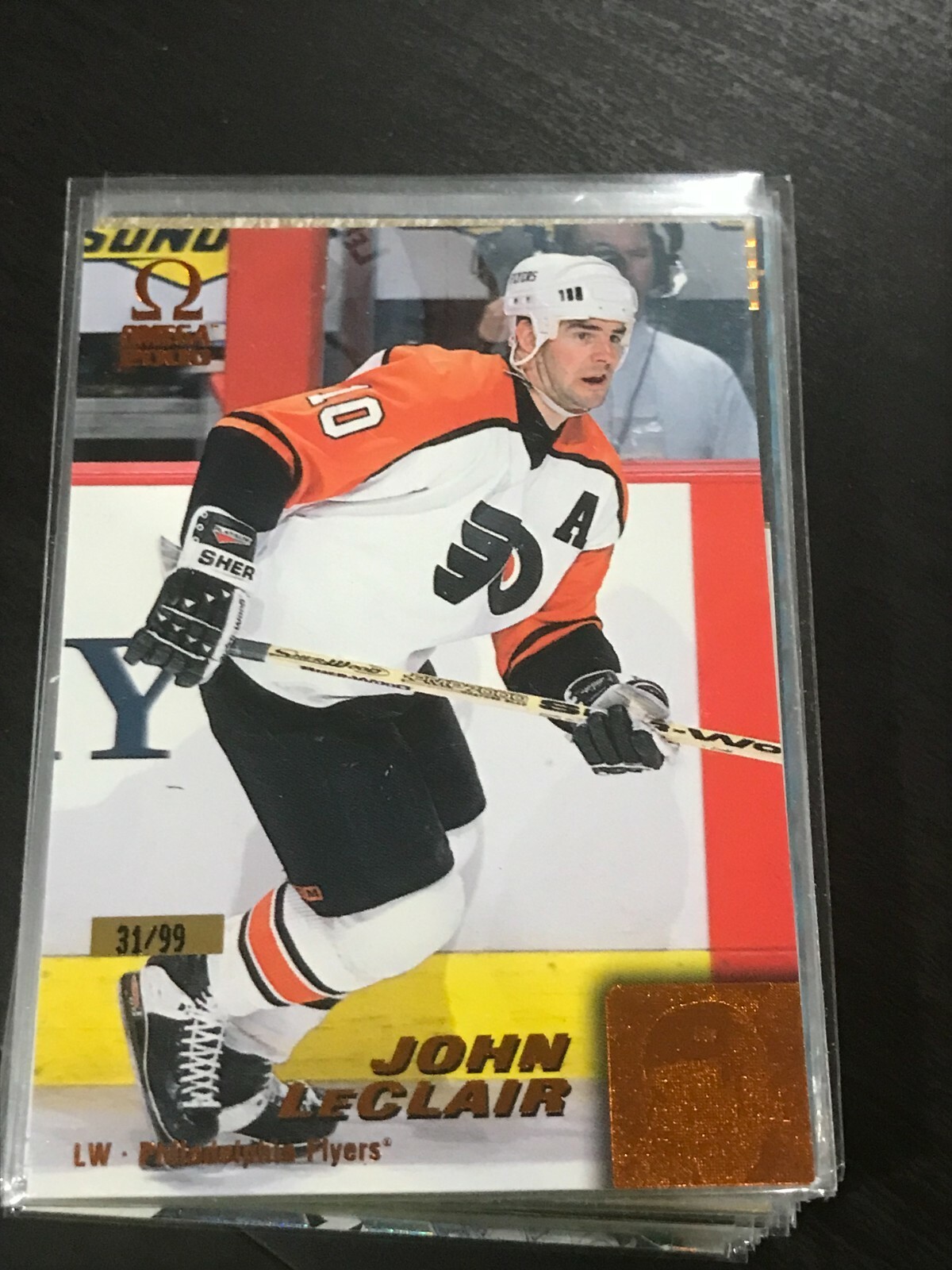  1999-00 Pacific Omega Copper #171 John LeClair/99 flyers!