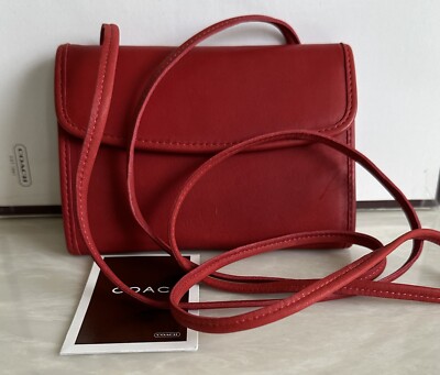 COACH レザー ビジネスバッグ レッド ZB0043 コーチ COACH メンズ