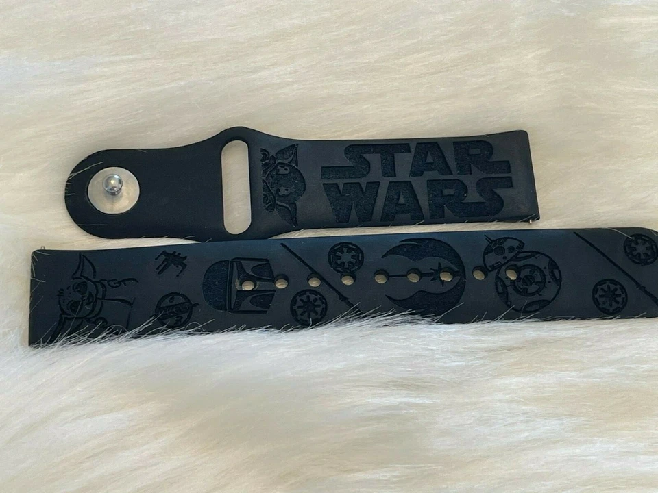 Comp de silicona grabado de esquí con correa de reloj Samsung Galaxy (Star Wars Mandalorian) Foto 4 de 4