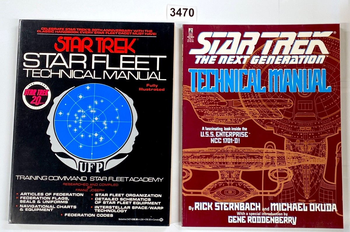 STAR TREK and The The Next Generation Technical Manuals | eBay