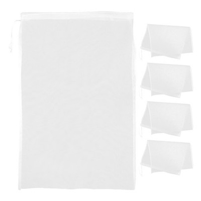 5 Pcs Heimbraufilter Nylon-Siebbeutel Filterbeutel Netzfilter Teefiltertasche