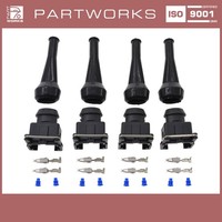 4X Stecker EinspritzdüSen FüR Porsche 944 924S 928 968 +GummitüLle
