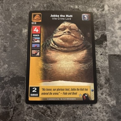 1999 Star Wars: Young Jedi CCG - The Menace of Darth Maul Jabba The Hutt #76