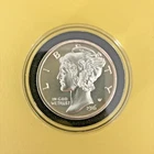 2 oz Silver Round Ultra High Relief UHR 1916 Mercury Dime .999 Fine - In Capsule