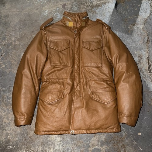 Bape, Vintage 90s A Bathing Ape (BAPE) CowHide M-65 Field Jacket - mens small