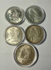 (5) Five Morgan U.S. SILVER DOLLARS: 1896-P, 1897-P (2), 1898-P (2)  All BU or +