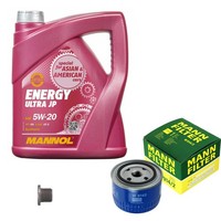 Mann Inspektionspaket 5L Mannol Energy Ultra JP 5W-20 FüR Renault 9 1.4 1.1
