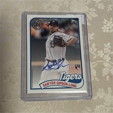 2024 Topps Series 2 1989 Autographs Sawyer Gipson-Long Rookie Auto Tigers