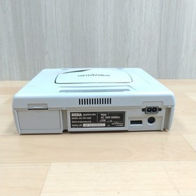 Sega Saturn white console with Virtua Gun, Fighting Stick, 3 games & memory JPN