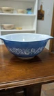 Vintage Pyrex 442 Blue Colonial Mist Cinderella Mixing Bowl 1.5 Qt