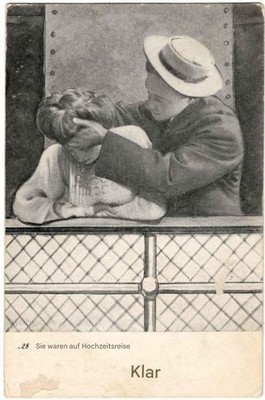 AK Antik, Kanada 1907 ''They were on their Honeymoon'', gelaufen