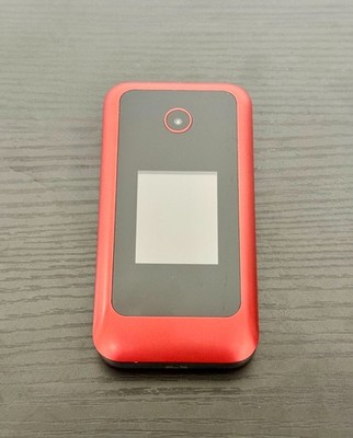 Verve Snap 4G LTE 8GB GSM Consumer Cellular Locked Red Flip Phone Grade A-