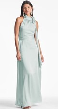 Sachin Babi Kayla Halter Bow Gown, Sz 2, New, Jade