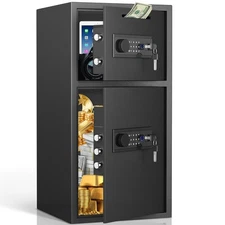 Large Biometric Fingerprint Safe, Anti-theft Money Safe Box With Deposit Slot