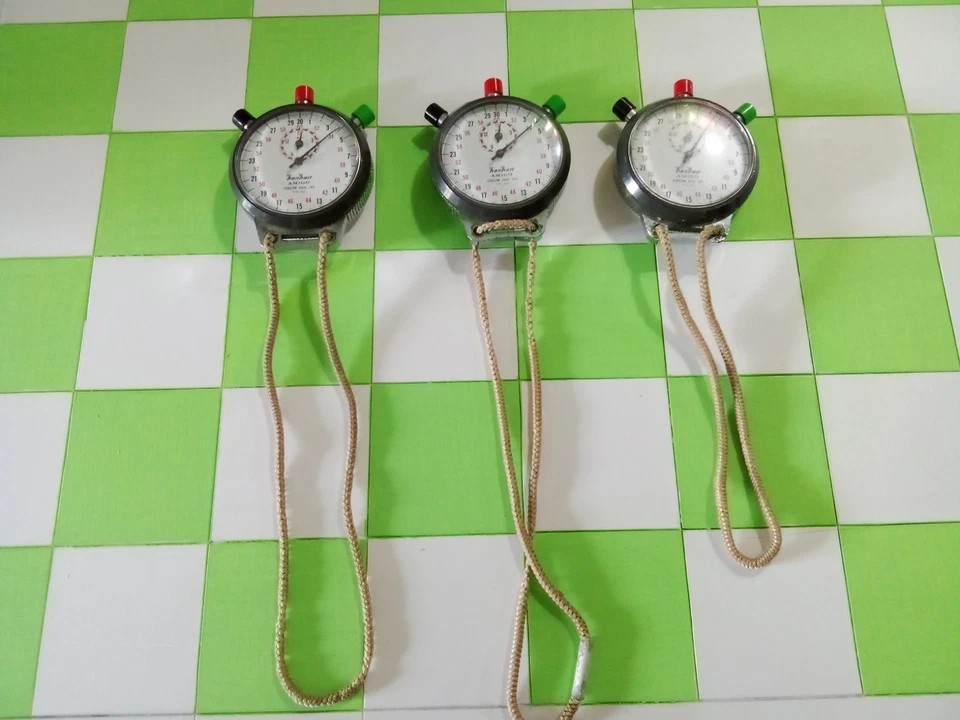 LOTE DE 3 CRONÓMETROS HANHART, FUNCIONA. Foto 3 de 4