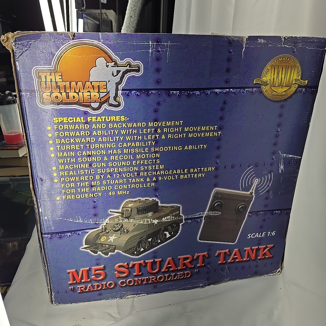 NEW Ultimate Soldier 21st Century WW11 M5 Stuart Military RC Tank 1:6 Scale