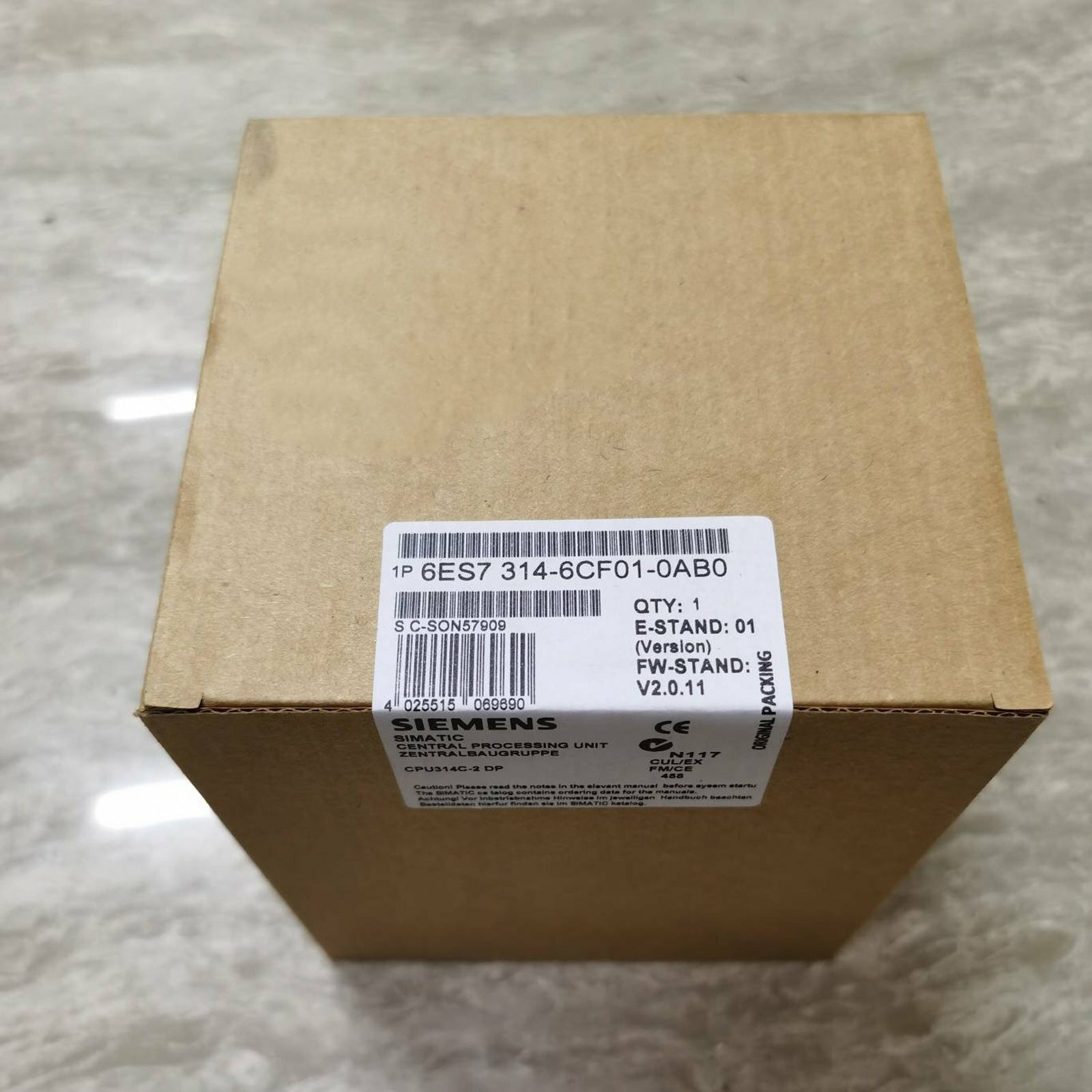 New In Box 6ES7314-6CF01-0AB0 6ES7 314-6CF01-0AB0 One year warranty #am