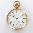 1894 14K GOLD FILLED WALTHAM SWISS LEVER POCKET WATCH IN WORKING ORDER