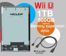 1TB External USB 3.0 Portable Hard Drive for Nintendo Wii U Game Drive