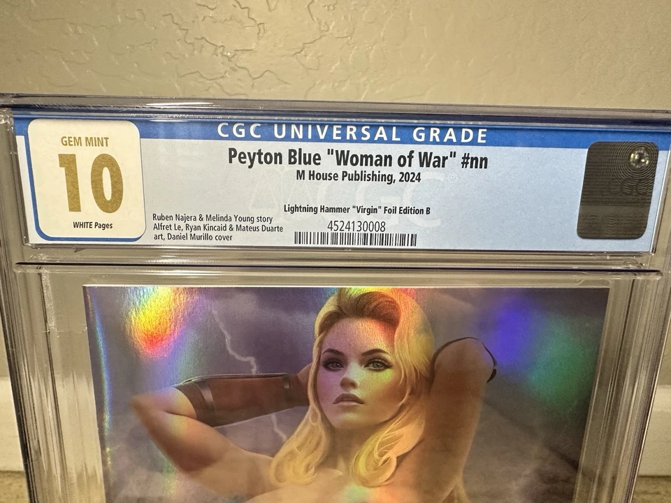 CGC 10 M House Thor Naughty CHROME FOIL - Daniel Murillo - Peyton Blue RARE!! - Image 2 of 4