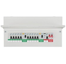 British General Fortress 19-Module 10-Way Dual RCD Consumer Unit with SPD