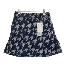 Size:00 PEARLY GATES 055-2234912 Skirt Houndstooth Pattern Navy Used STST-0