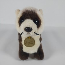 Ferret Aurora Miyoni Plush 9" Realistic Stuffed Animal Soft Toy