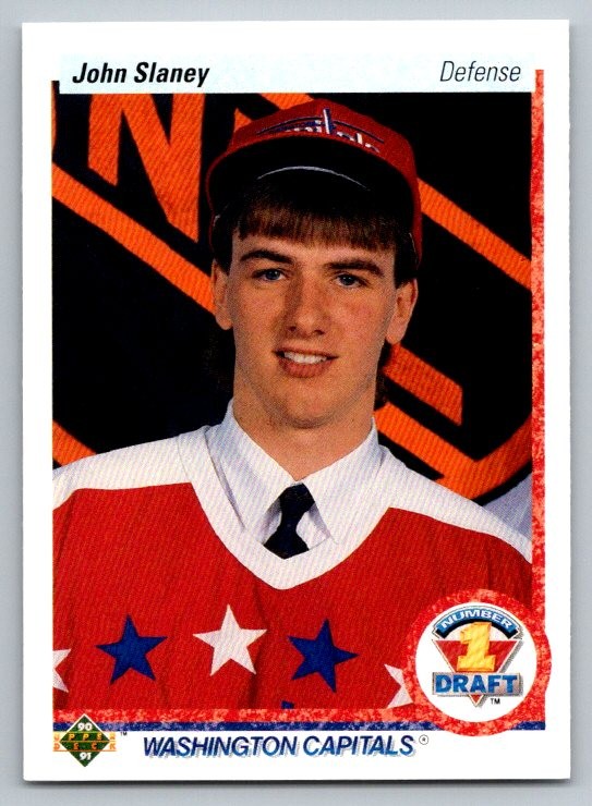 1990 Upper Deck John Slaney #360 Washington Capitals