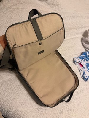 CALPAK Kaya Laptop Backpack in Grey with Whipstitch Detail  display picture 3