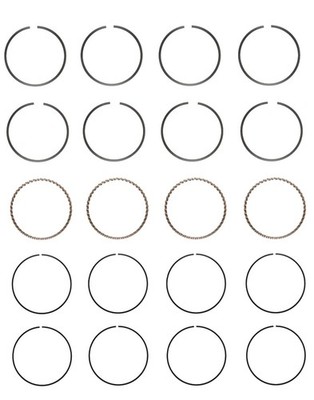 EngineTech Piston Ring Set for 1 Engine .50mm .020in Oversize .50mm .020in Overs